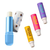 Wild Refillable Lip Balm Starter Kit - Includes Bee Print Aluminum Case & 3 Pack Lip Balm Refills in a Variety of Scents - Includes Coconut & Vanilla, Manuka Honey & Passionfruit Swirl Scents